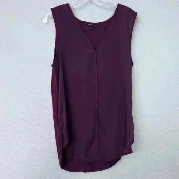 Banana Republic Size Small Burgundy Tank Top Blouse Womens Plum Purple - Picture 1 of 7